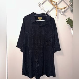 Cabana 3XT Short Sleeve Black Button Down